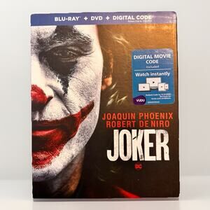 Joker Blu-ray DVD Digital Combo Joaquin Phoenix DC Comics Movie with Slipcover